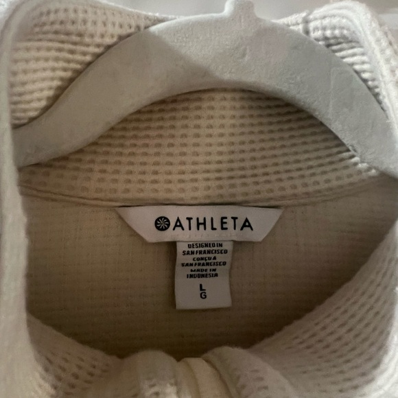 Athleta Tranquil Waffle 1/2 Zip Swaetshirt - Picture 5 of 8